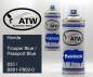 Preview: Honda, Trooper Blue / Passport Blue, 833 / B801-P802-0: 400ml Sprühdose + 400ml Klarlack - Set, von ATW Autoteile West.